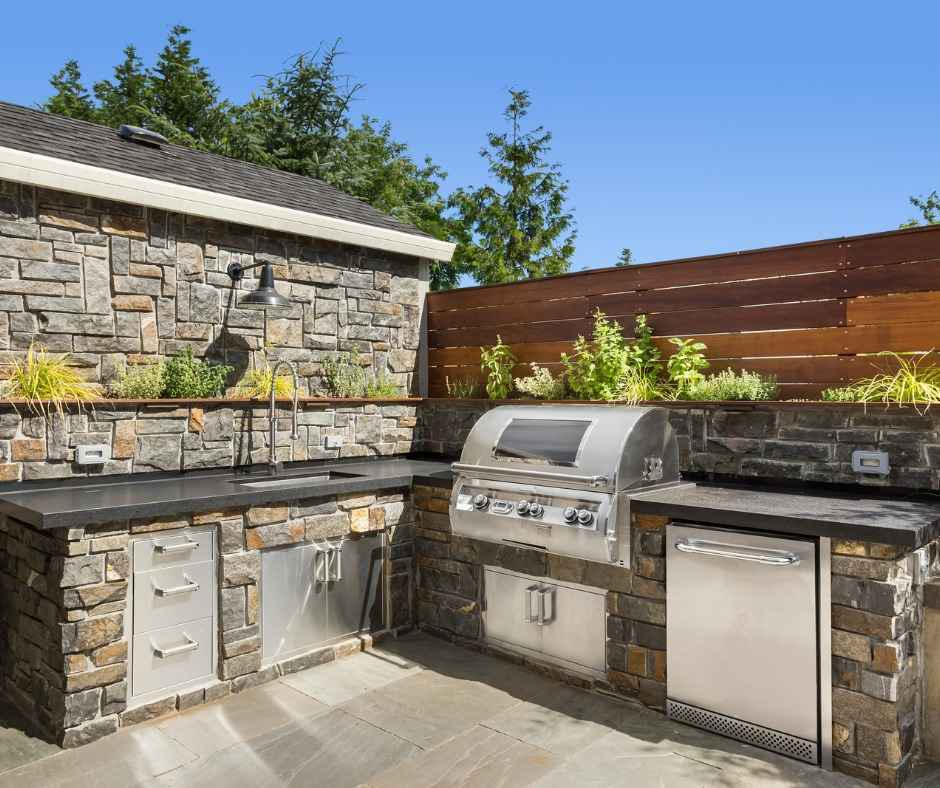 outdoor kitchen